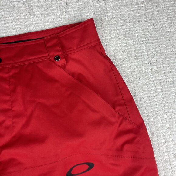 Y2K Oakley Snow Pants Mens Small Red Insulated Fleece Lined Ski Snowboarding - Picture 6 of 16
